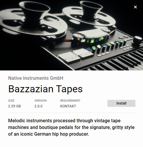 Native Instruments Play Series: Bazzazian Tapes